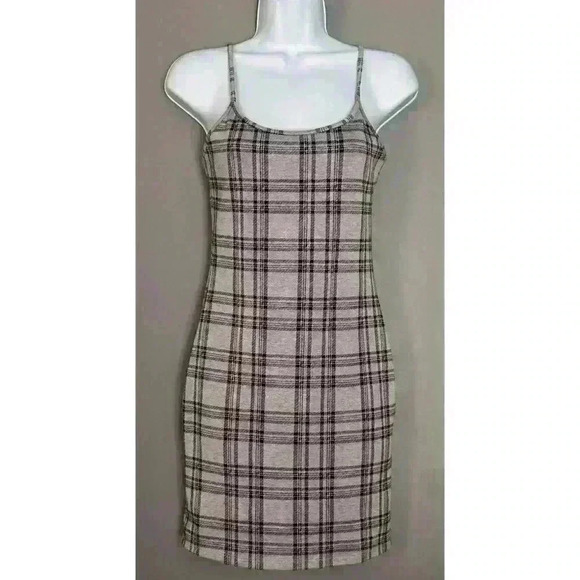 Popular21 Plaid Bodycon Dress (403) - Picture 1 of 8